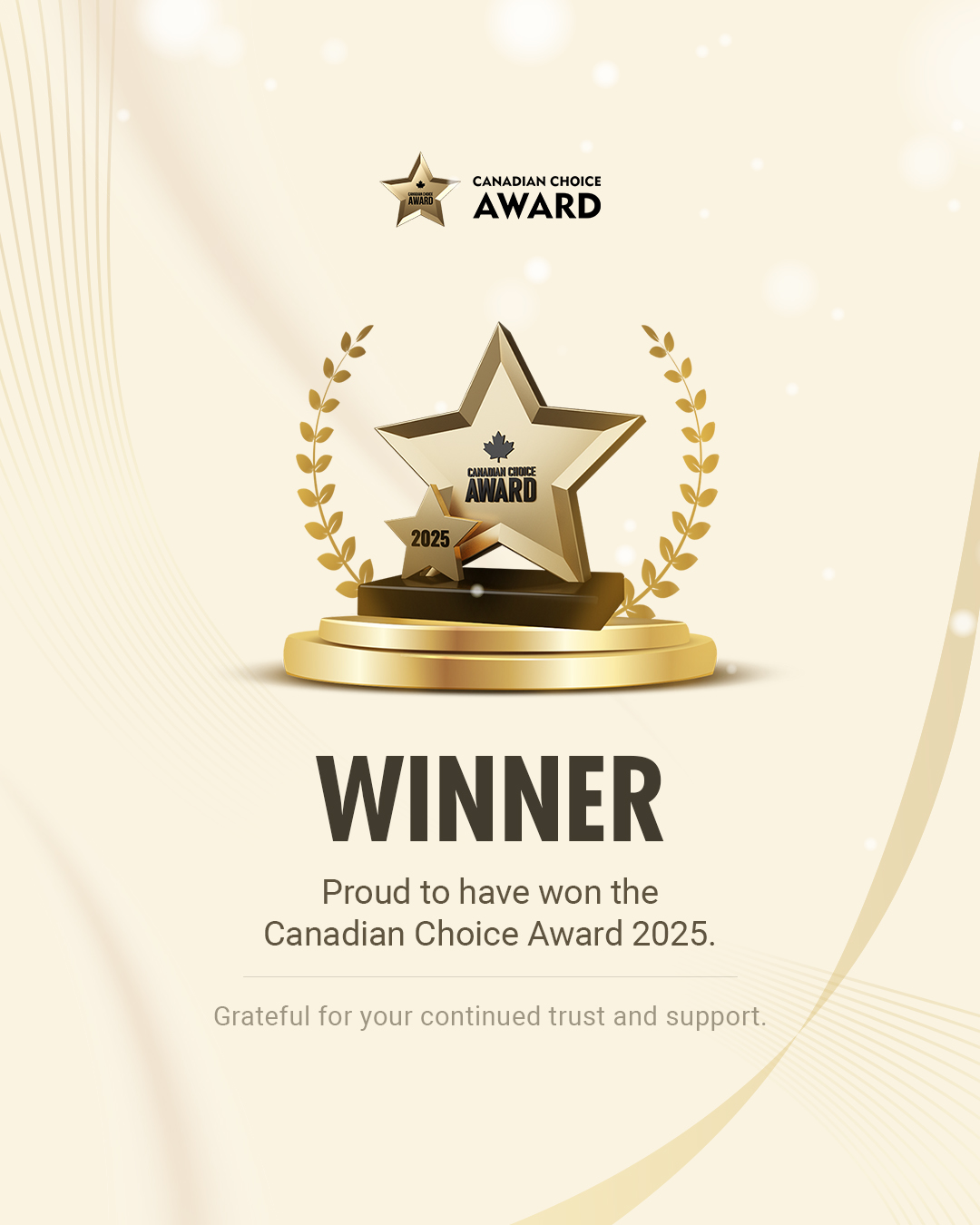 Canadian Choice Award 2025 Winner